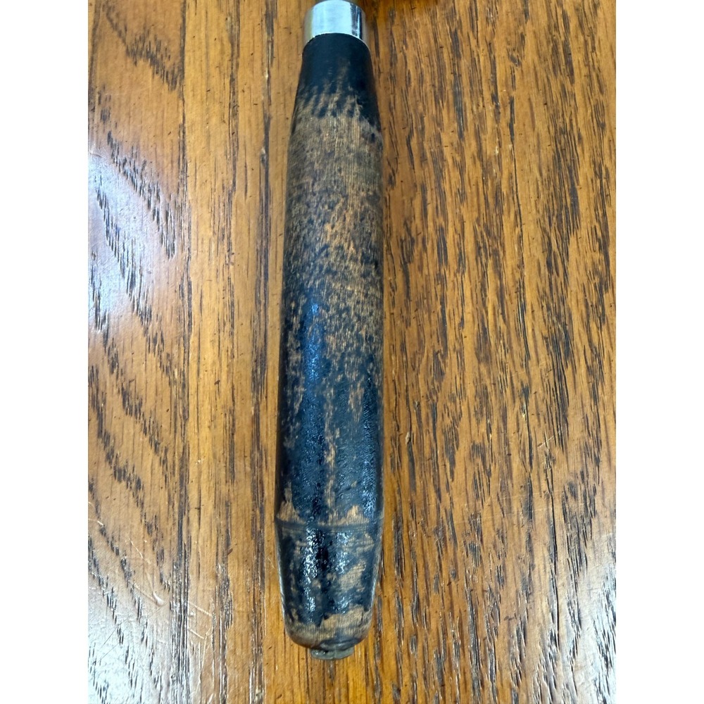 Vintage Brass Hot Comb Hair/Beard Straightener with Wooden Handle - Picture 2 of 7